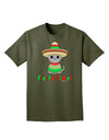 Fiesta Time - Cute Sombrero Cat Adult Dark T-Shirt by TooLoud-Mens T-Shirt-TooLoud-Military-Green-Small-Davson Sales