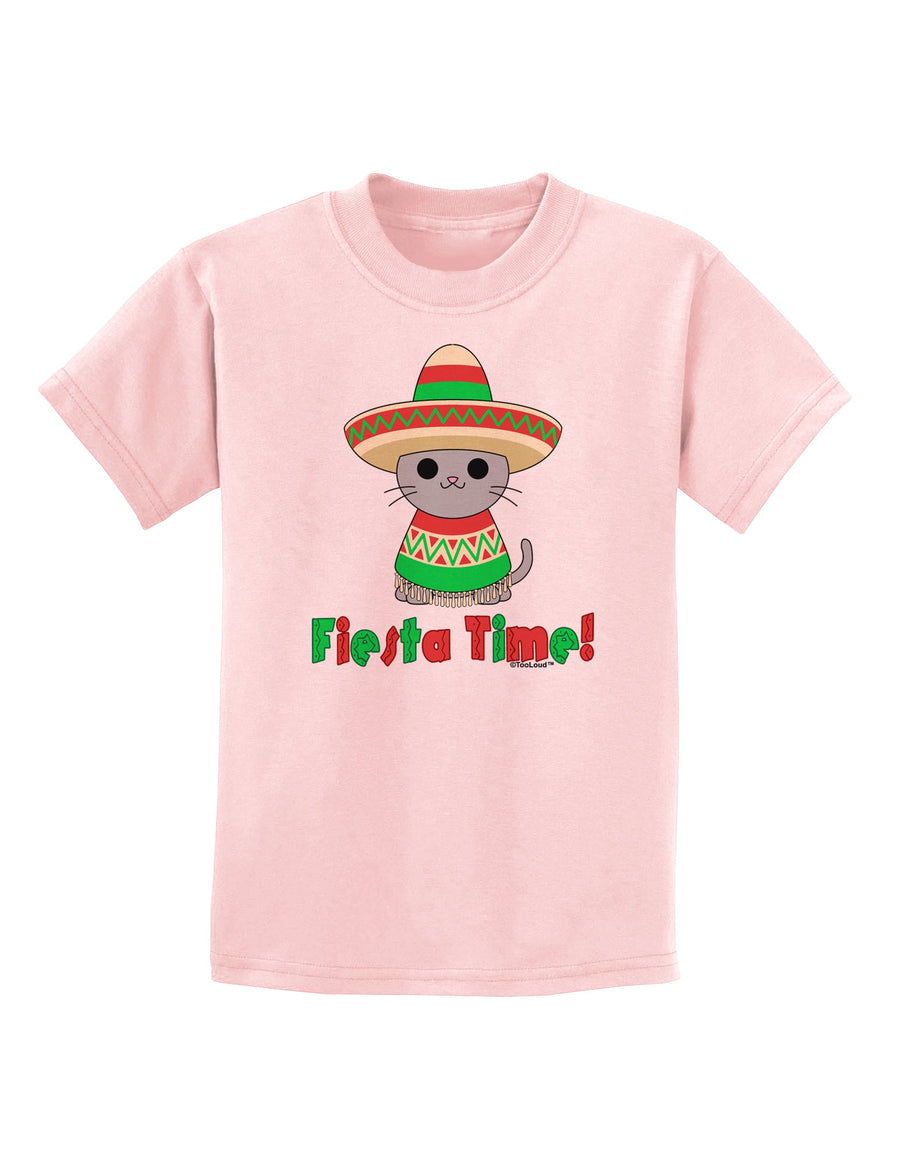 Fiesta Time - Cute Sombrero Cat Childrens T-Shirt by TooLoud-Childrens T-Shirt-TooLoud-White-X-Small-Davson Sales