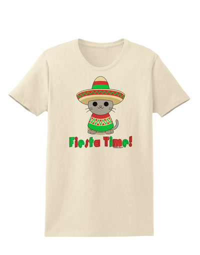 Fiesta Time - Cute Sombrero Cat Womens T-Shirt by TooLoud-Womens T-Shirt-TooLoud-Natural-X-Small-Davson Sales