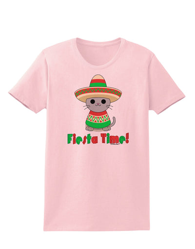 Fiesta Time - Cute Sombrero Cat Womens T-Shirt by TooLoud-Womens T-Shirt-TooLoud-PalePink-X-Small-Davson Sales