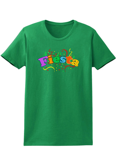 Fiesta! Womens Dark T-Shirt-TooLoud-Kelly-Green-X-Small-Davson Sales