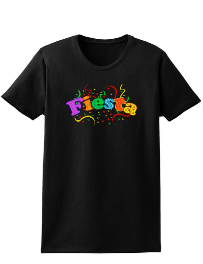 Fiesta! Womens Dark T-Shirt-TooLoud-Black-X-Small-Davson Sales