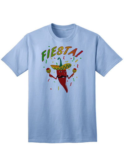 Fiesta-themed Adult T-Shirt featuring Chili Pepper Design-Mens T-shirts-TooLoud-Light-Blue-Small-Davson Sales