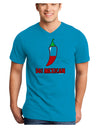 Fifty Percent Mexican Adult Dark V-Neck T-Shirt-TooLoud-Turquoise-Small-Davson Sales