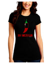 Fifty Percent Mexican Juniors Crew Dark T-Shirt-T-Shirts Juniors Tops-TooLoud-Black-Juniors Fitted Small-Davson Sales