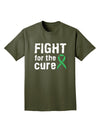 Fight for the Cure - Light Green Ribbon Celiac Disease Adult Dark T-Shirt-Mens T-Shirt-TooLoud-Military-Green-Small-Davson Sales