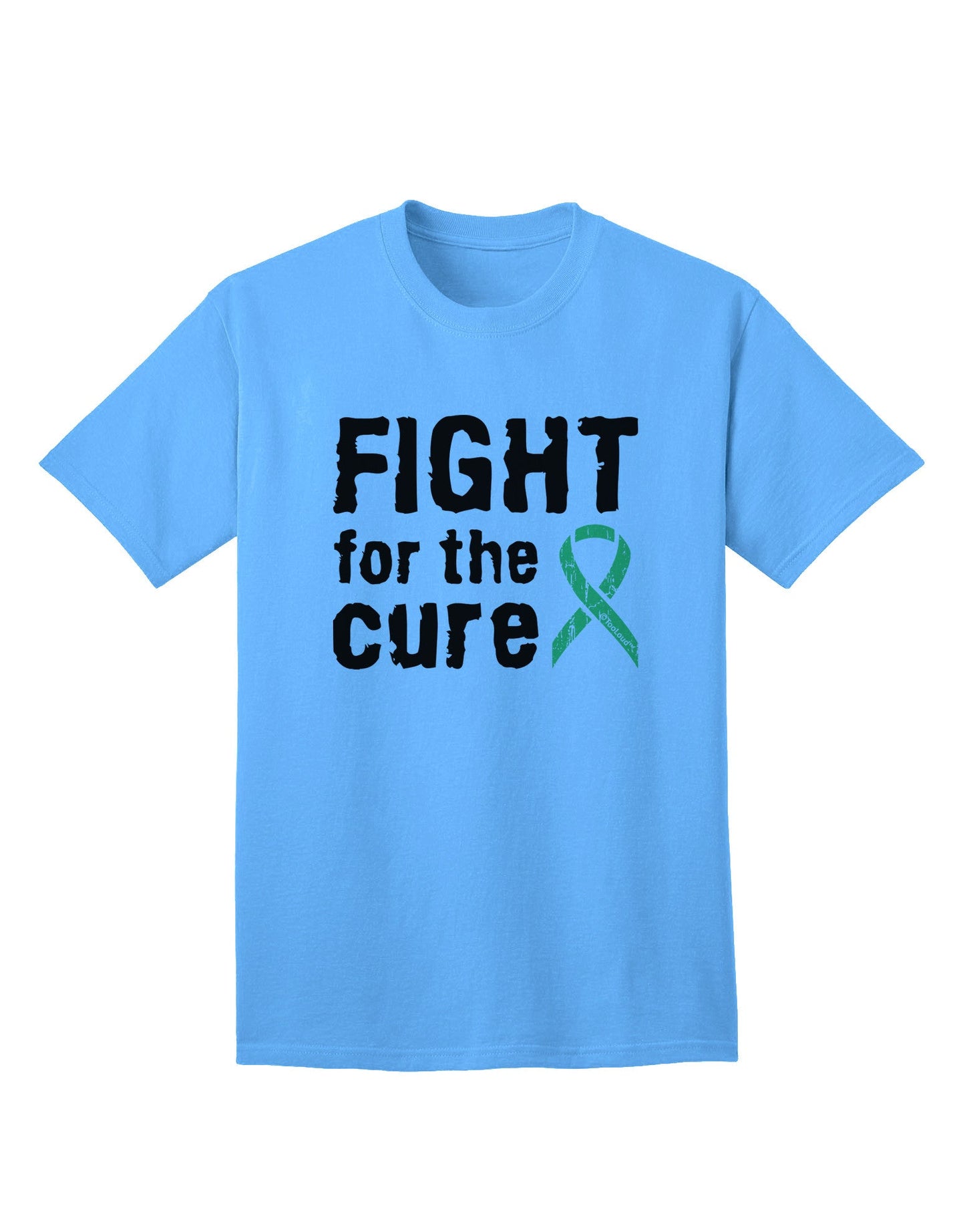 Fight for the Cure - Light Green Ribbon Celiac Disease Adult T-Shirt-Mens T-Shirt-TooLoud-Aquatic-Blue-Small-Davson Sales