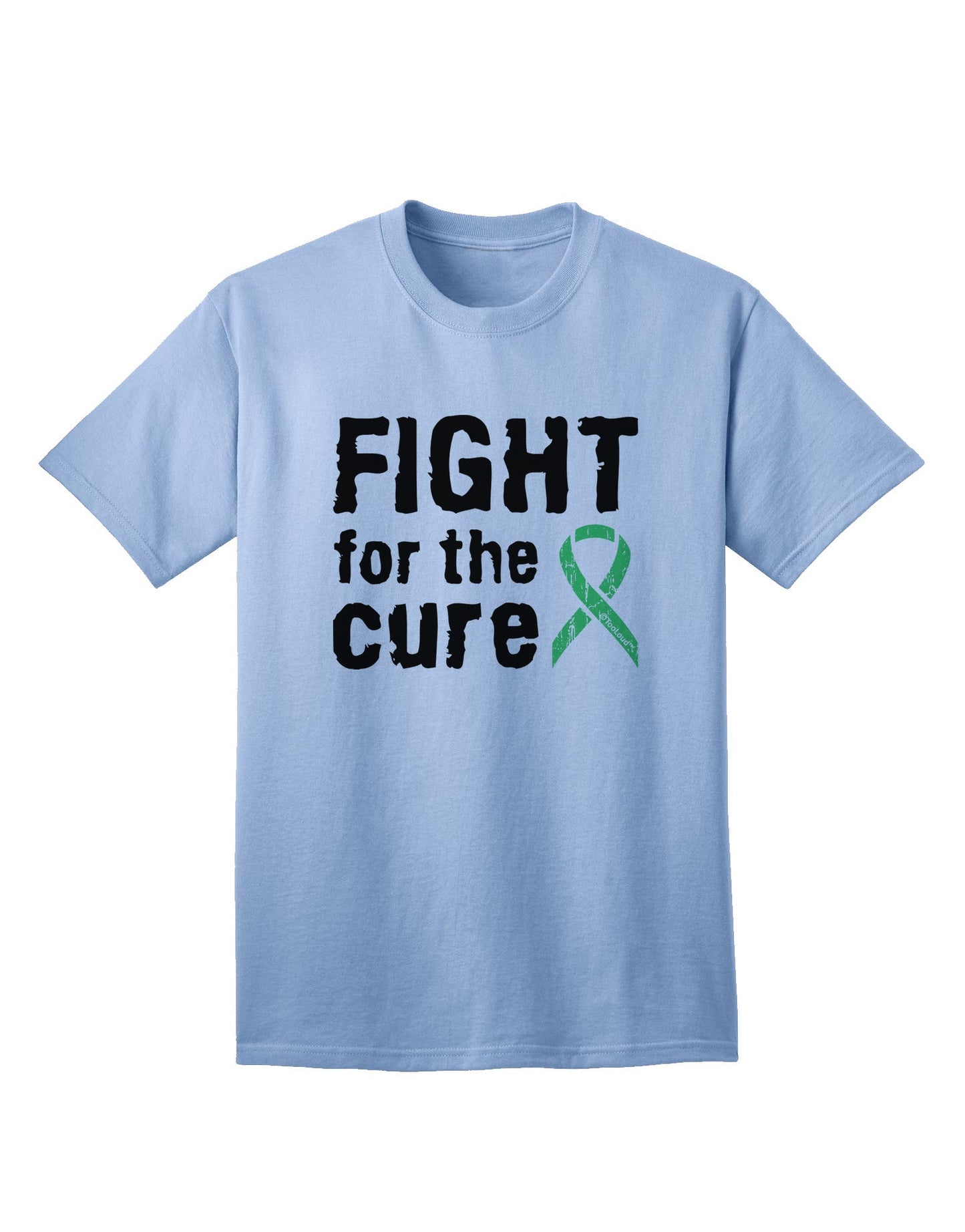 Fight for the Cure - Light Green Ribbon Celiac Disease Adult T-Shirt-Mens T-Shirt-TooLoud-Light-Blue-Small-Davson Sales
