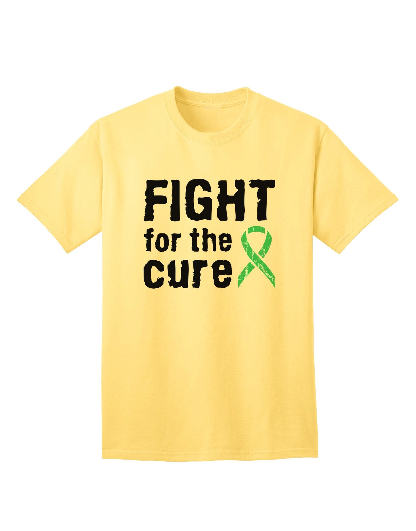Fight for the Cure - Light Green Ribbon Celiac Disease Adult T-Shirt-Mens T-Shirt-TooLoud-Yellow-Small-Davson Sales