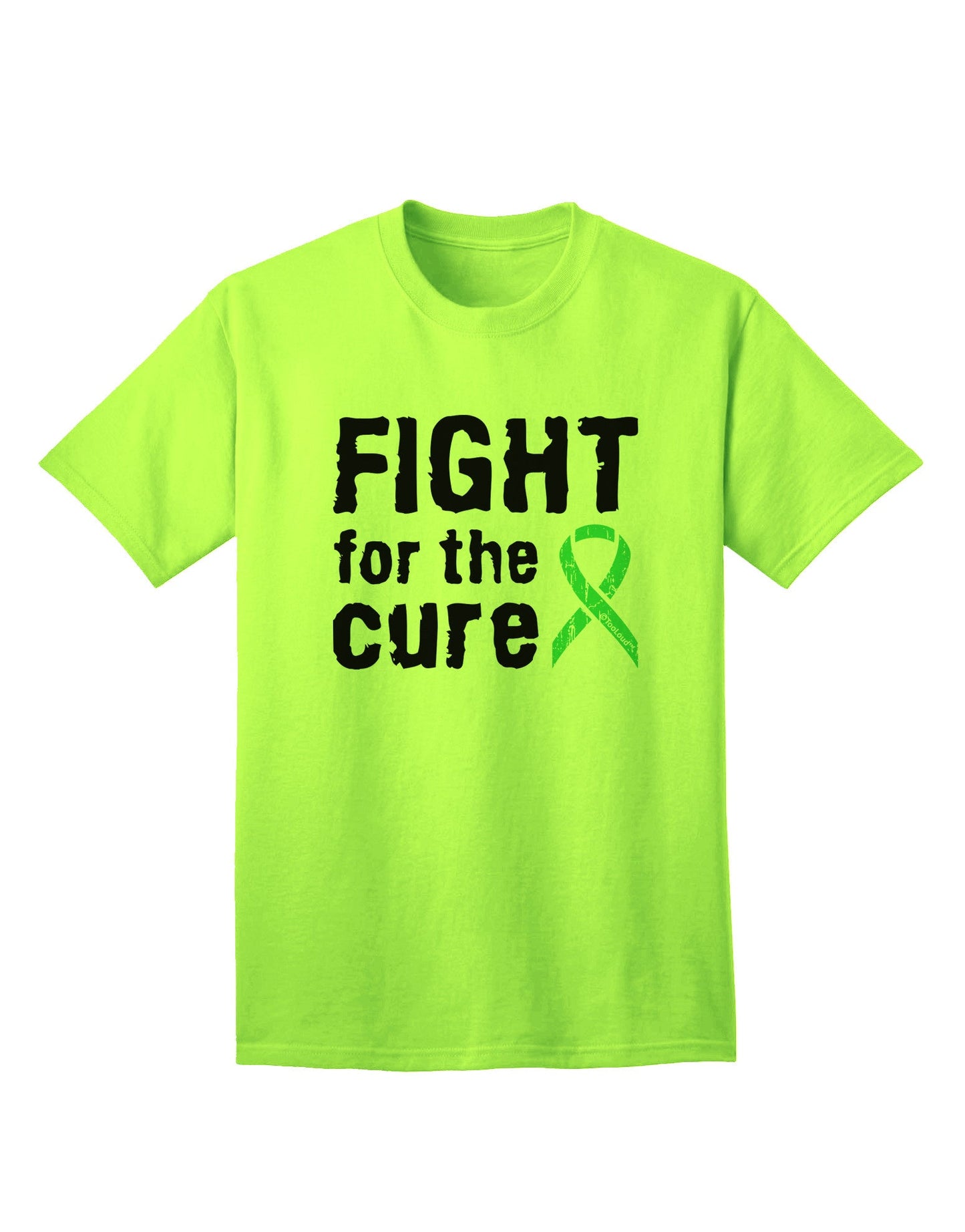 Fight for the Cure - Light Green Ribbon Celiac Disease Adult T-Shirt-Mens T-Shirt-TooLoud-Neon-Green-Small-Davson Sales