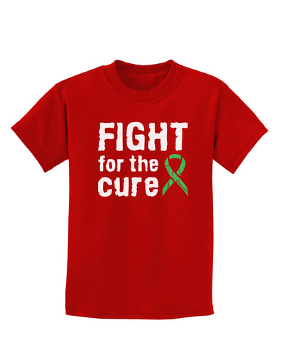 Fight for the Cure - Light Green Ribbon Celiac Disease Childrens Dark T-Shirt-Childrens T-Shirt-TooLoud-Red-X-Small-Davson Sales