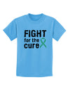 Fight for the Cure - Light Green Ribbon Celiac Disease Childrens T-Shirt-Childrens T-Shirt-TooLoud-Aquatic-Blue-X-Small-Davson Sales