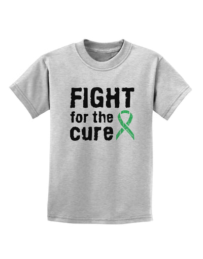 Fight for the Cure - Light Green Ribbon Celiac Disease Childrens T-Shirt-Childrens T-Shirt-TooLoud-AshGray-X-Small-Davson Sales