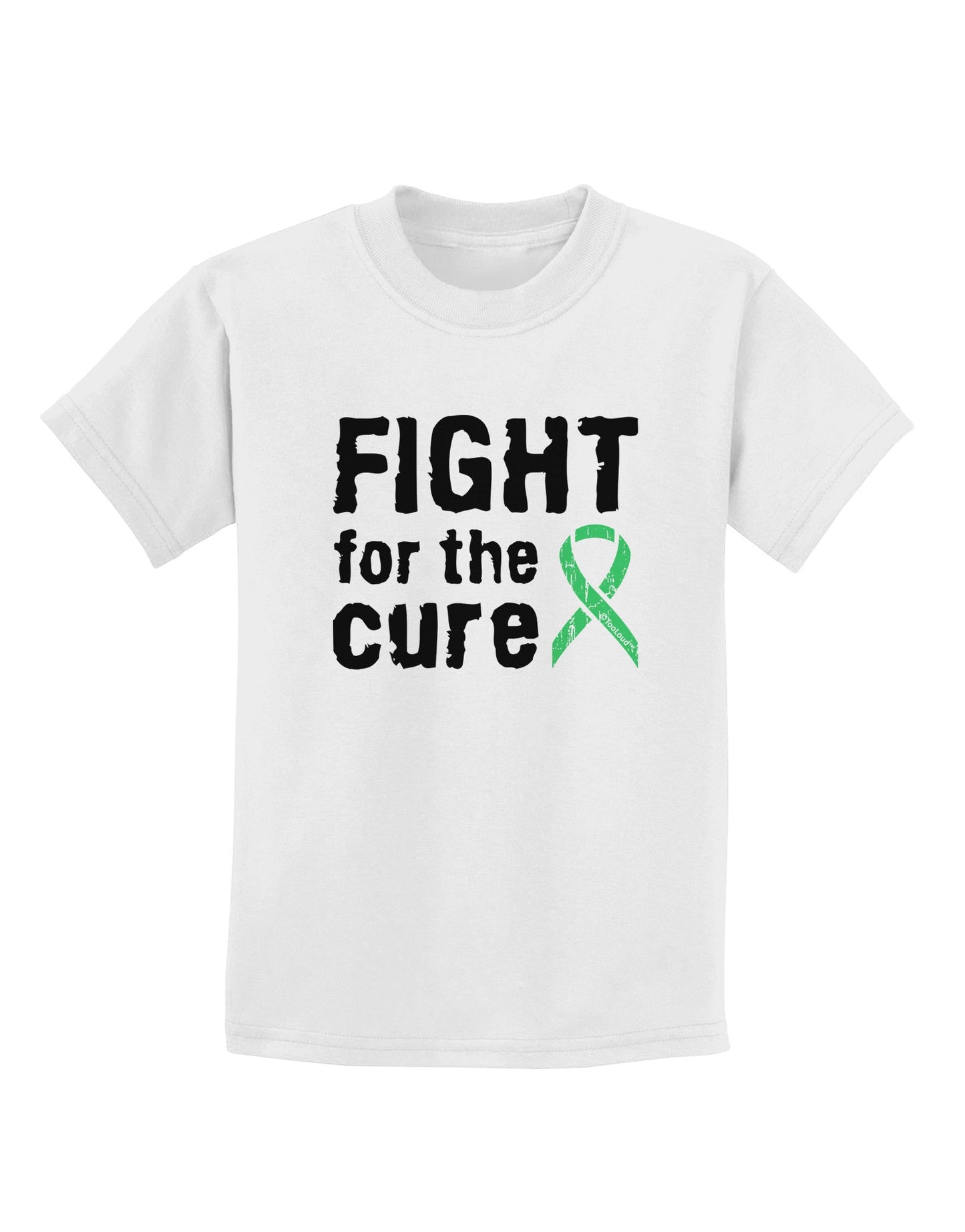 Fight for the Cure - Light Green Ribbon Celiac Disease Childrens T-Shirt-Childrens T-Shirt-TooLoud-White-X-Small-Davson Sales