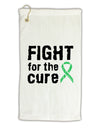 Fight for the Cure - Light Green Ribbon Celiac Disease Micro Terry Gromet Golf Towel 16 x 25 inch-Golf Towel-TooLoud-White-Davson Sales