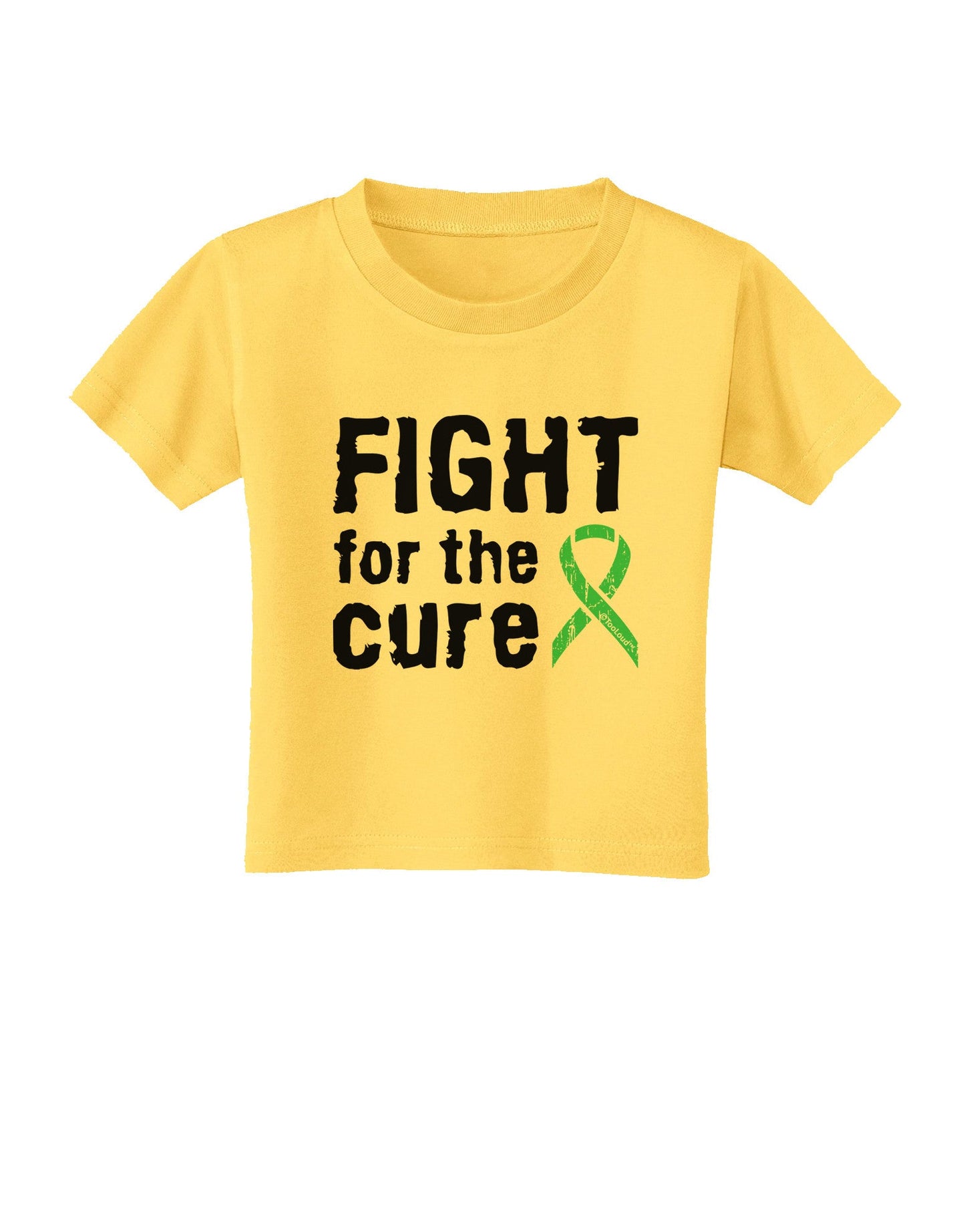 Fight for the Cure - Light Green Ribbon Celiac Disease Toddler T-Shirt-Toddler T-Shirt-TooLoud-Yellow-2T-Davson Sales