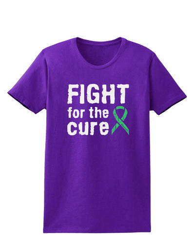 Fight for the Cure - Light Green Ribbon Celiac Disease Womens Dark T-Shirt-TooLoud-Purple-X-Small-Davson Sales