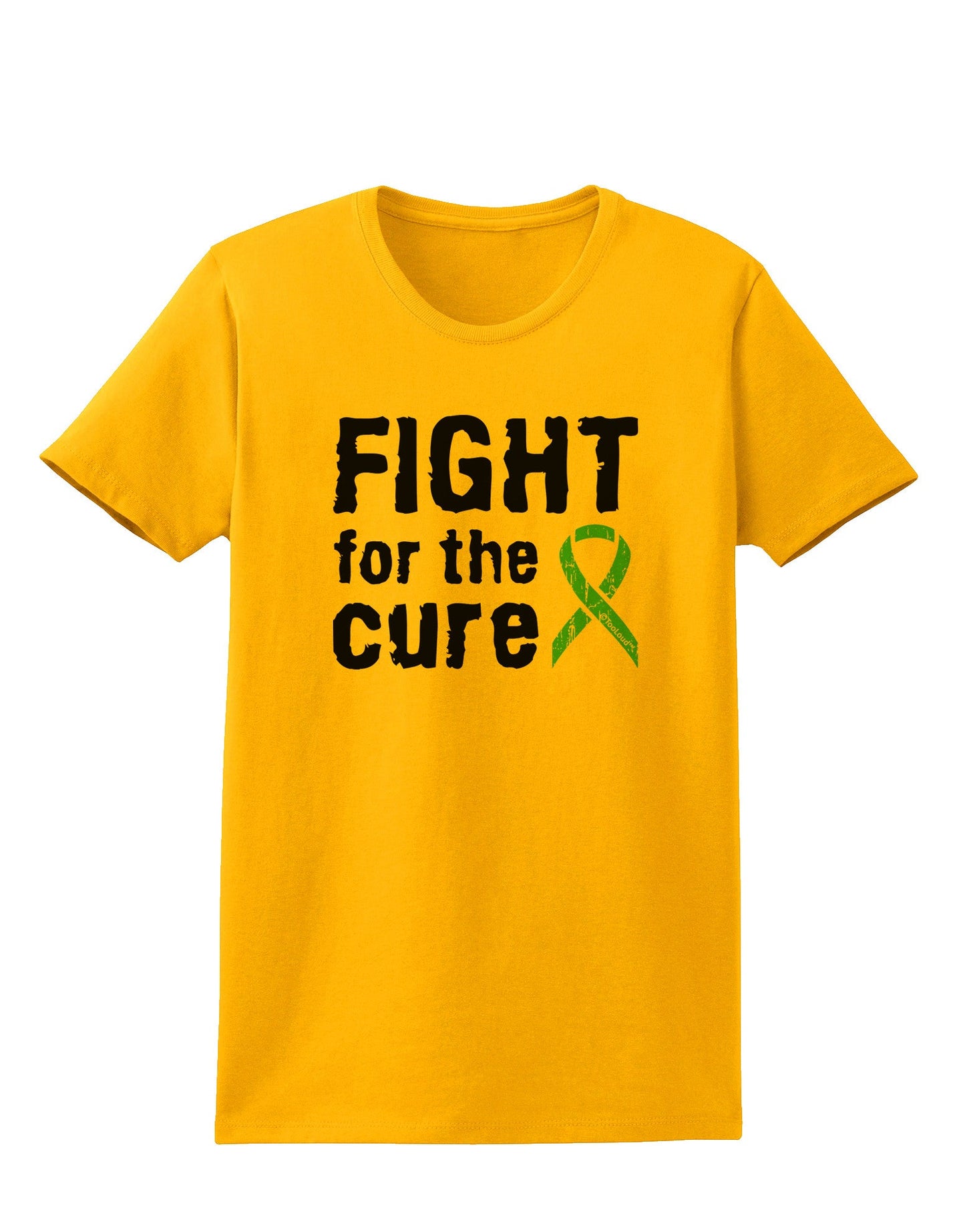 Fight for the Cure - Light Green Ribbon Celiac Disease Womens T-Shirt-Womens T-Shirt-TooLoud-Gold-X-Small-Davson Sales