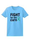 Fight for the Cure - Light Green Ribbon Celiac Disease Womens T-Shirt-Womens T-Shirt-TooLoud-Aquatic-Blue-X-Small-Davson Sales