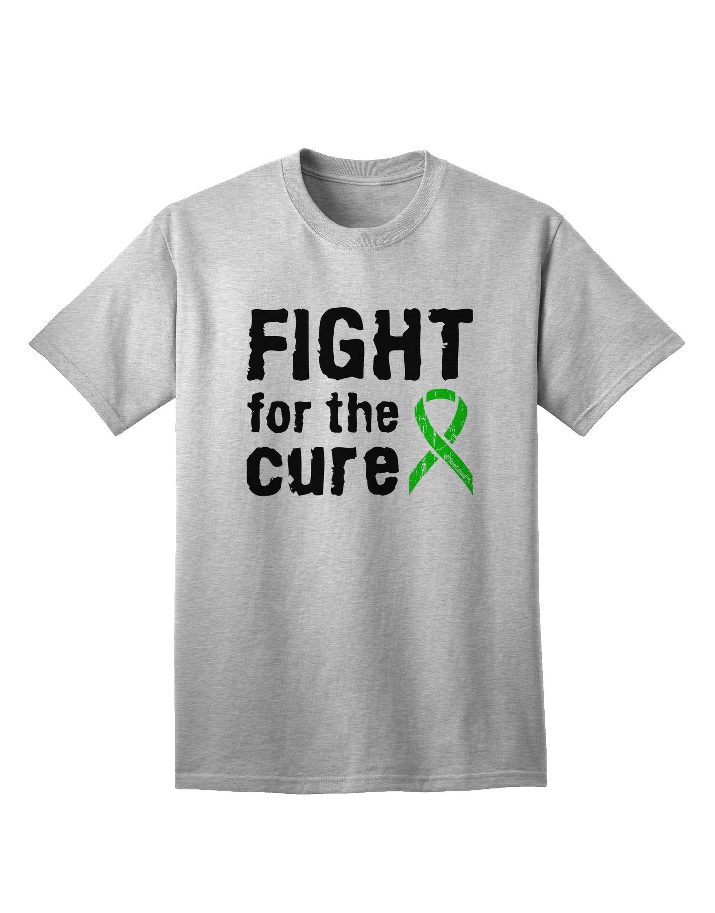 Fight for the Cure - Lime Green Ribbon Lyme Disease Adult T-Shirt-Mens T-Shirt-TooLoud-AshGray-Small-Davson Sales