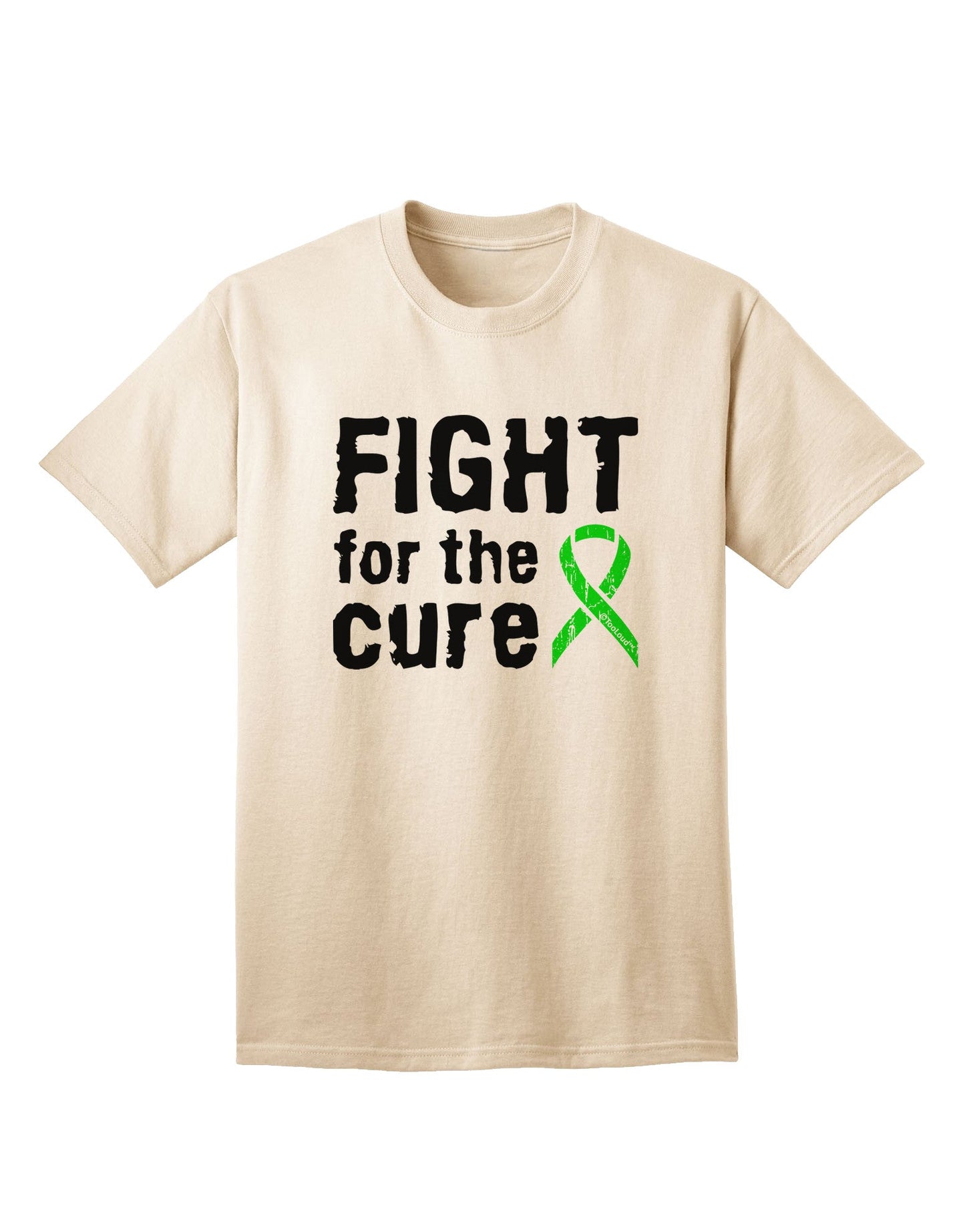 Fight for the Cure - Lime Green Ribbon Lyme Disease Adult T-Shirt-Mens T-Shirt-TooLoud-Natural-Small-Davson Sales