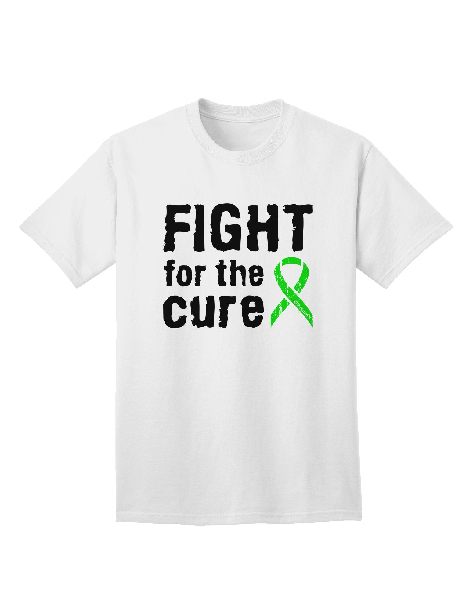 Fight for the Cure - Lime Green Ribbon Lyme Disease Adult T-Shirt-Mens T-Shirt-TooLoud-White-Small-Davson Sales
