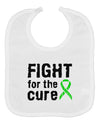 Fight for the Cure - Lime Green Ribbon Lyme Disease Baby Bib