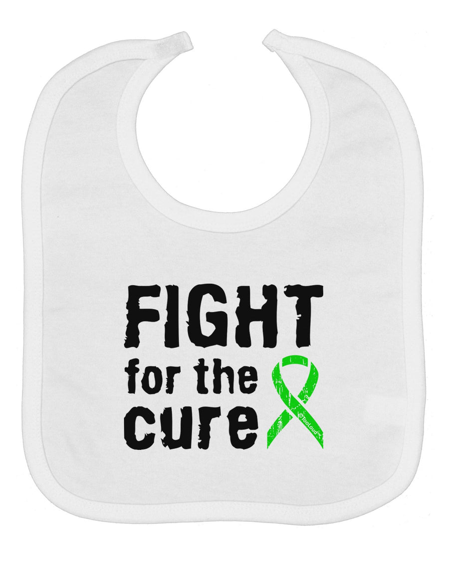 Fight for the Cure - Lime Green Ribbon Lyme Disease Baby Bib