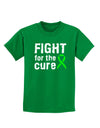 Fight for the Cure - Lime Green Ribbon Lyme Disease Childrens Dark T-Shirt-Childrens T-Shirt-TooLoud-Kelly-Green-X-Small-Davson Sales