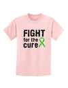 Fight for the Cure - Lime Green Ribbon Lyme Disease Childrens T-Shirt-Childrens T-Shirt-TooLoud-PalePink-X-Small-Davson Sales