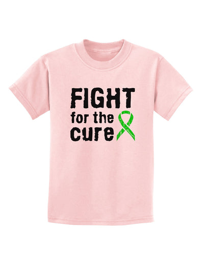 Fight for the Cure - Lime Green Ribbon Lyme Disease Childrens T-Shirt-Childrens T-Shirt-TooLoud-PalePink-X-Small-Davson Sales