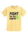 Fight for the Cure - Lime Green Ribbon Lyme Disease Childrens T-Shirt-Childrens T-Shirt-TooLoud-Daffodil-Yellow-X-Small-Davson Sales