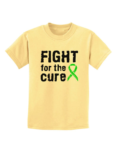 Fight for the Cure - Lime Green Ribbon Lyme Disease Childrens T-Shirt-Childrens T-Shirt-TooLoud-Daffodil-Yellow-X-Small-Davson Sales