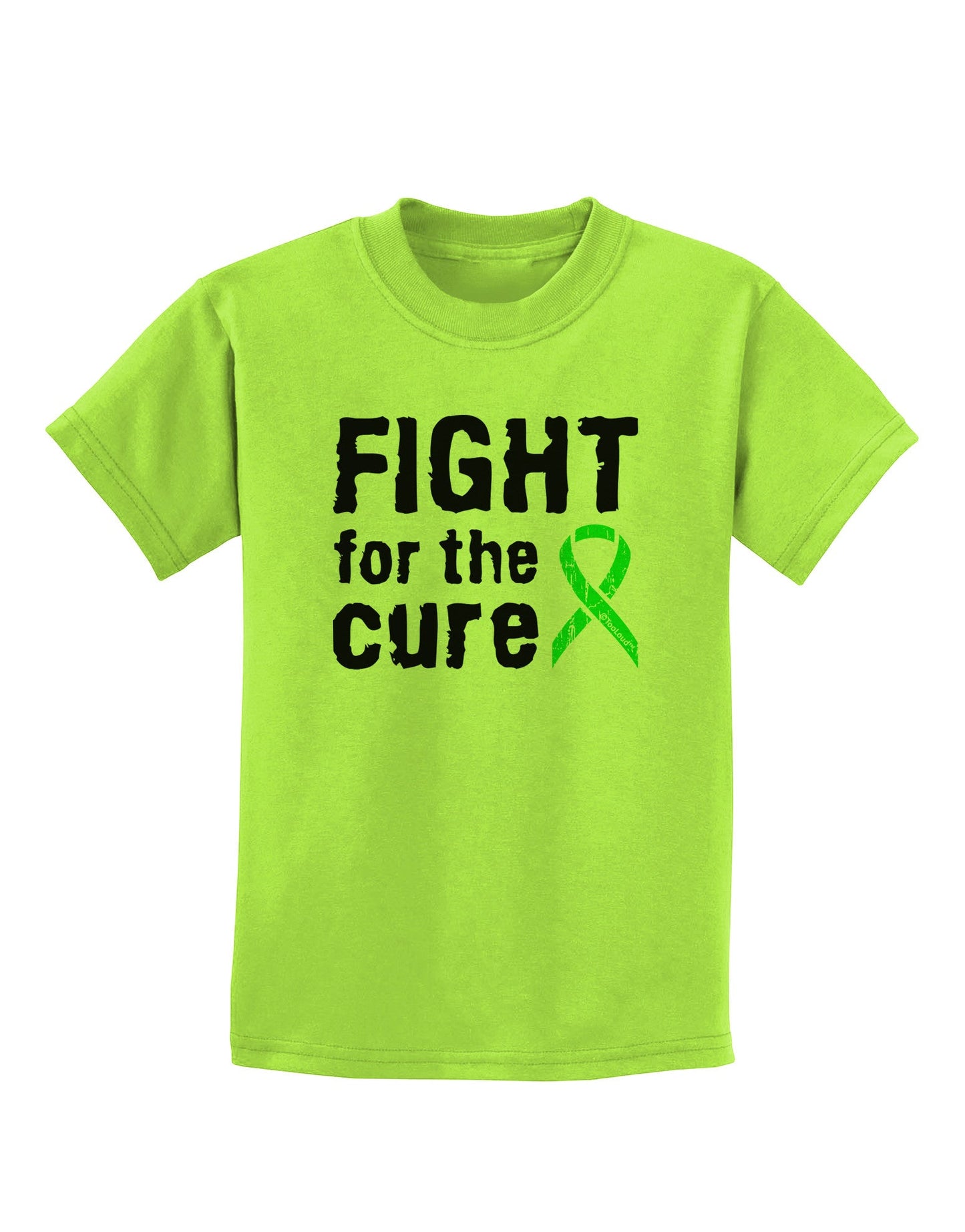 Fight for the Cure - Lime Green Ribbon Lyme Disease Childrens T-Shirt-Childrens T-Shirt-TooLoud-Lime-Green-X-Small-Davson Sales