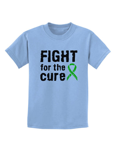 Fight for the Cure - Lime Green Ribbon Lyme Disease Childrens T-Shirt-Childrens T-Shirt-TooLoud-Light-Blue-X-Small-Davson Sales