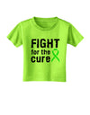 Fight for the Cure - Lime Green Ribbon Lyme Disease Toddler T-Shirt-Toddler T-Shirt-TooLoud-Lime-Green-2T-Davson Sales