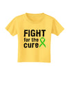 Fight for the Cure - Lime Green Ribbon Lyme Disease Toddler T-Shirt-Toddler T-Shirt-TooLoud-Yellow-2T-Davson Sales