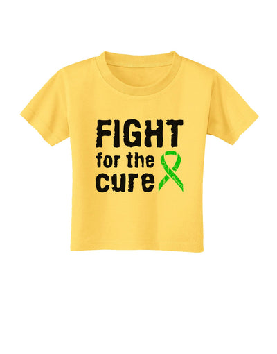 Fight for the Cure - Lime Green Ribbon Lyme Disease Toddler T-Shirt-Toddler T-Shirt-TooLoud-Yellow-2T-Davson Sales