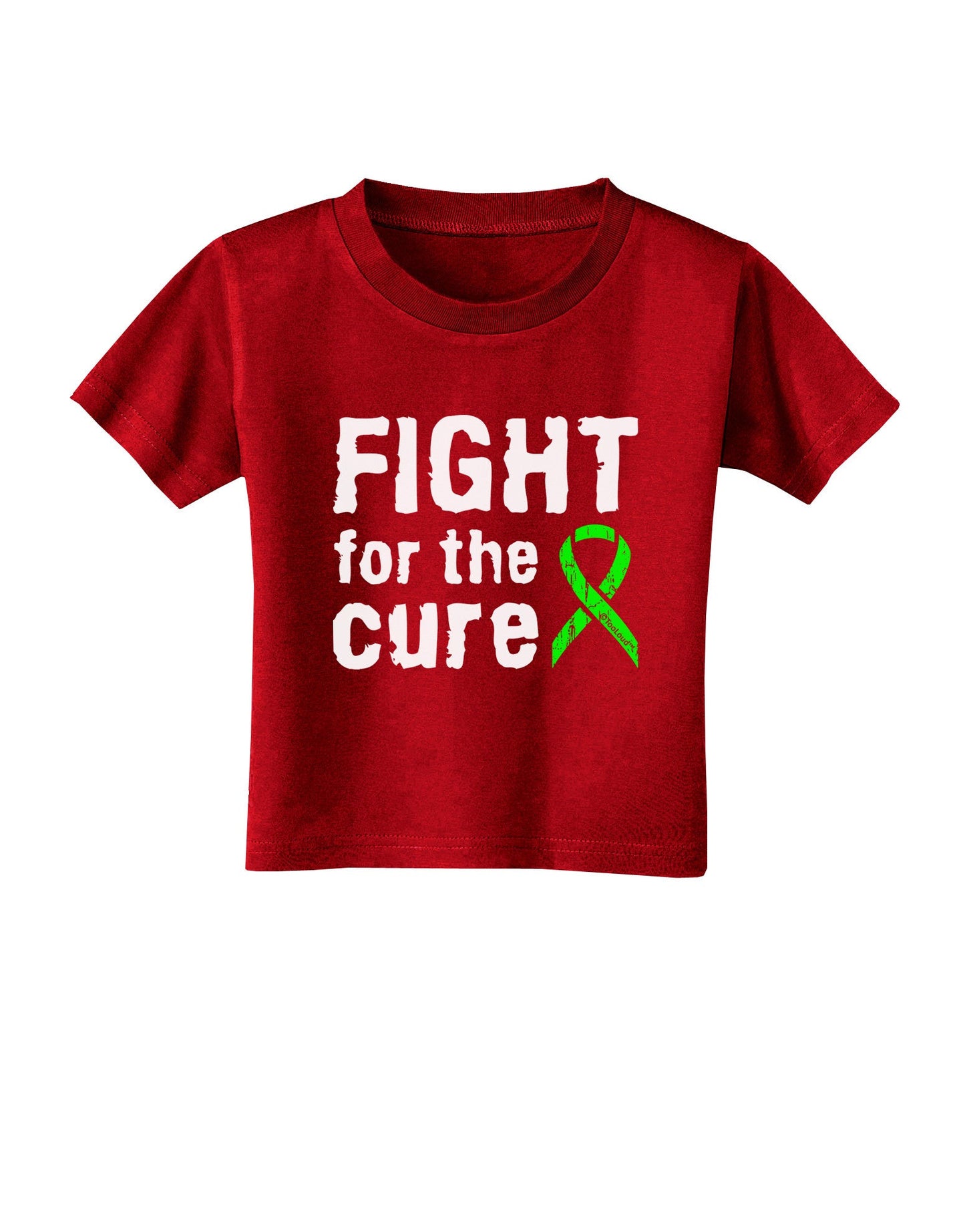 Fight for the Cure - Lime Green Ribbon Lyme Disease Toddler T-Shirt Dark-Toddler T-Shirt-TooLoud-Red-2T-Davson Sales