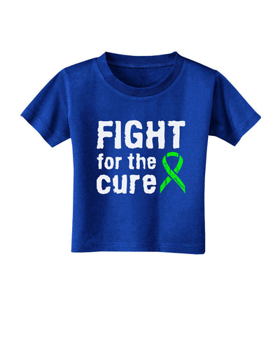 Fight for the Cure - Lime Green Ribbon Lyme Disease Toddler T-Shirt Dark-Toddler T-Shirt-TooLoud-Royal-Blue-2T-Davson Sales