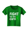 Fight for the Cure - Lime Green Ribbon Lyme Disease Toddler T-Shirt Dark-Toddler T-Shirt-TooLoud-Clover-Green-2T-Davson Sales