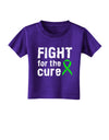 Fight for the Cure - Lime Green Ribbon Lyme Disease Toddler T-Shirt Dark-Toddler T-Shirt-TooLoud-Purple-2T-Davson Sales
