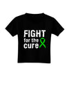Fight for the Cure - Lime Green Ribbon Lyme Disease Toddler T-Shirt Dark-Toddler T-Shirt-TooLoud-Black-2T-Davson Sales