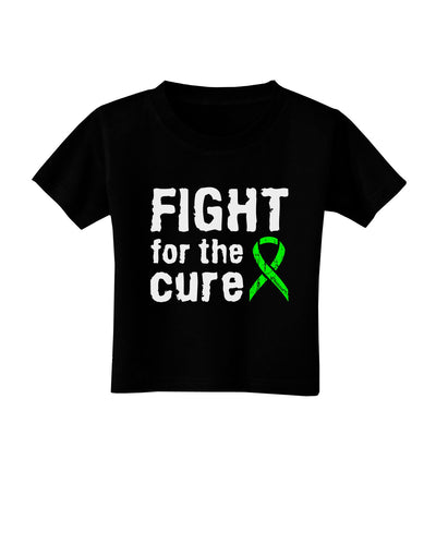 Fight for the Cure - Lime Green Ribbon Lyme Disease Toddler T-Shirt Dark-Toddler T-Shirt-TooLoud-Black-2T-Davson Sales