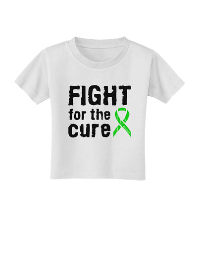 Fight for the Cure - Lime Green Ribbon Lyme Disease Toddler T-Shirt-Toddler T-Shirt-TooLoud-White-2T-Davson Sales