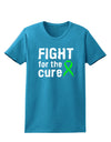 Fight for the Cure - Lime Green Ribbon Lyme Disease Womens Dark T-Shirt-TooLoud-Turquoise-X-Small-Davson Sales