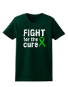 Fight for the Cure - Lime Green Ribbon Lyme Disease Womens Dark T-Shirt-TooLoud-Forest-Green-Small-Davson Sales