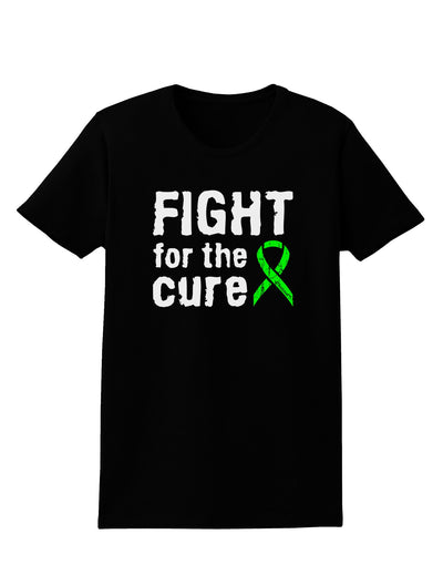 Fight for the Cure - Lime Green Ribbon Lyme Disease Womens Dark T-Shirt-TooLoud-Black-X-Small-Davson Sales