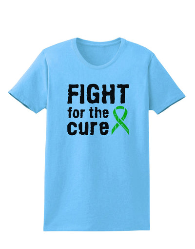 Fight for the Cure - Lime Green Ribbon Lyme Disease Womens T-Shirt-Womens T-Shirt-TooLoud-Aquatic-Blue-X-Small-Davson Sales