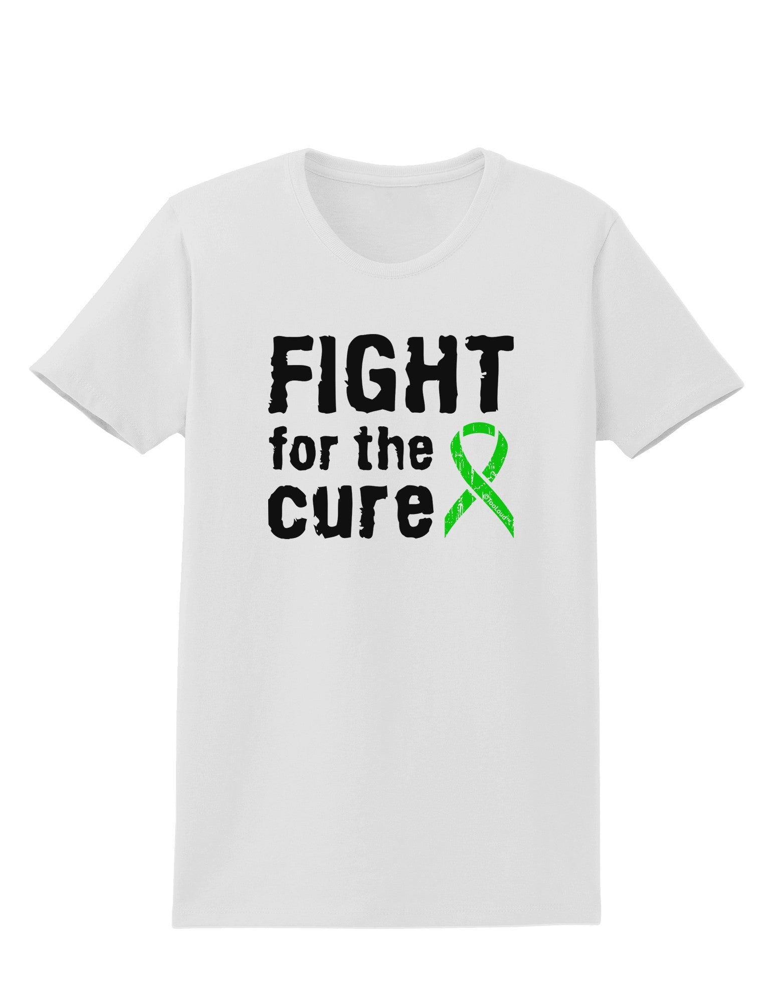 Fight for the Cure - Lime Green Ribbon Lyme Disease Womens T-Shirt-Womens T-Shirt-TooLoud-White-X-Small-Davson Sales